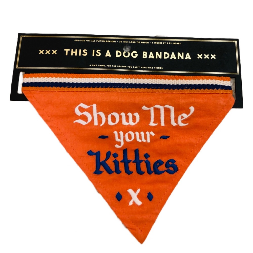 Embroidered Dog Bandana
